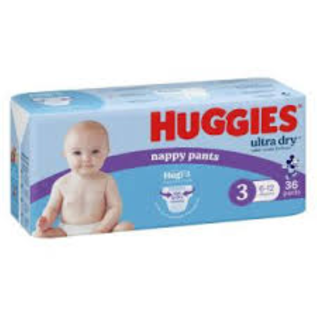 HUGGIES PANTS UNISEX SIZE 3 (7-12KG) 4X36S